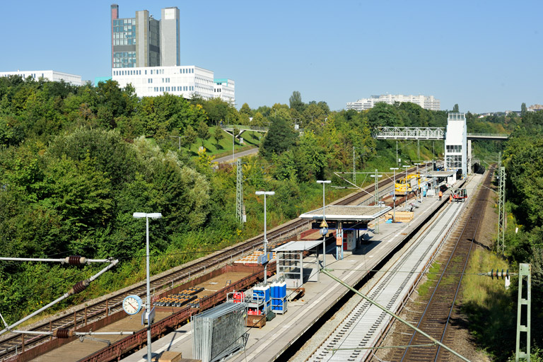Gleiserneuerung bei km 14,2 (September 2021)