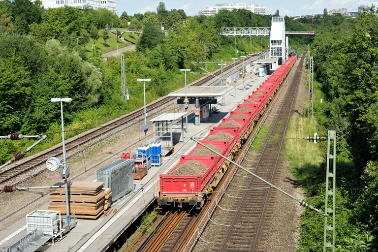 Gleiserneuerung bei km 14,0 (August 2021)