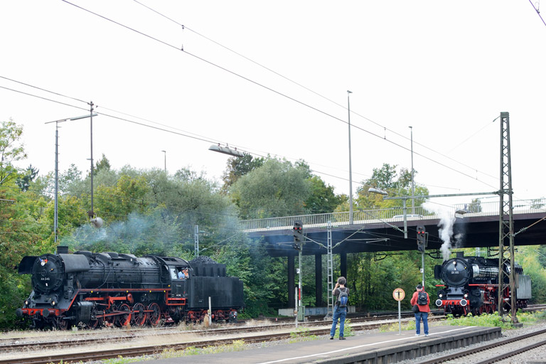 44 546 und 01 150 in G&ouml;ppingen (September 2013)
