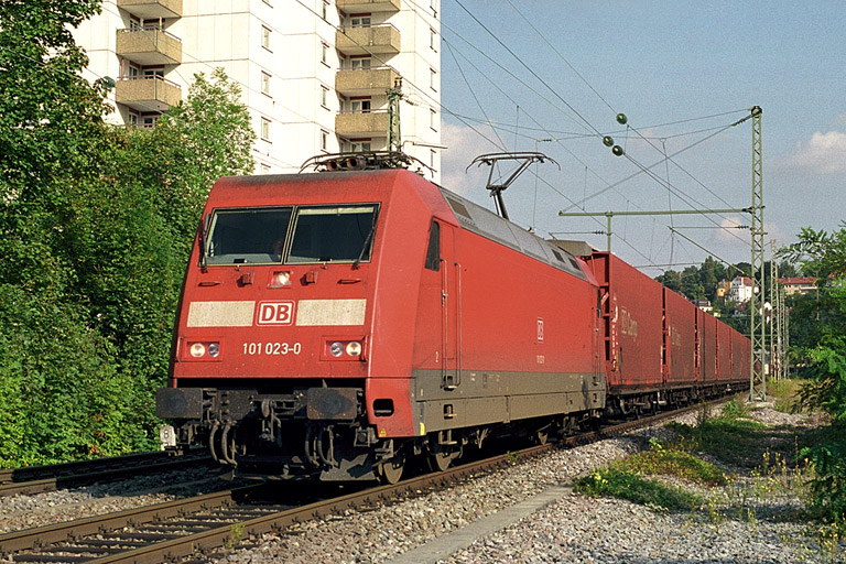 101 023 bei km 8,2 (August 2002)