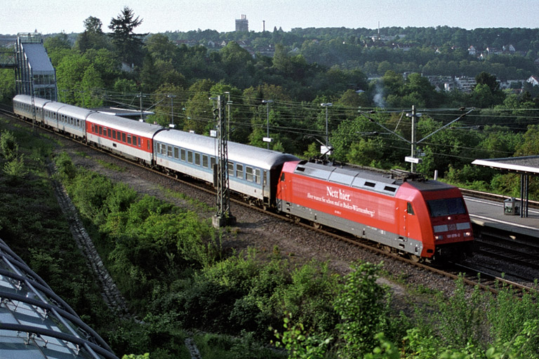 101 079 mit IR 2789 bei km 14,2 (Mai 2001)