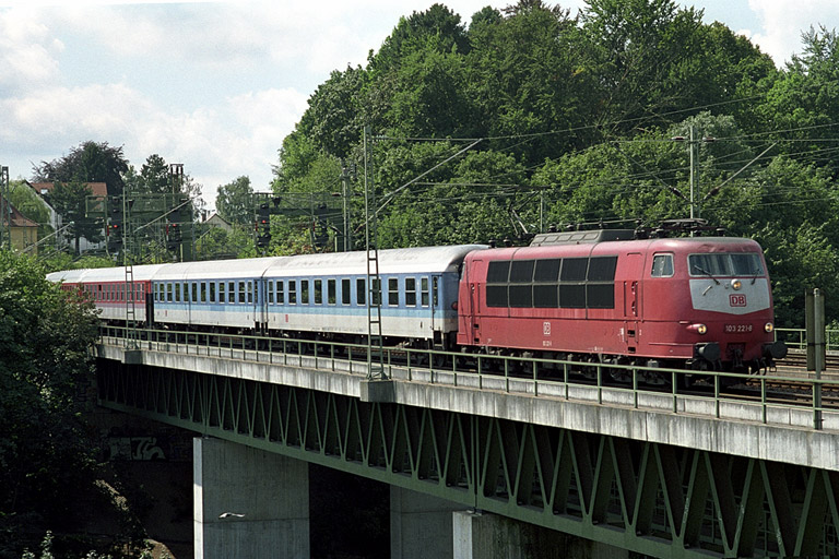 103 221 bei km 14,6 (August 2002)