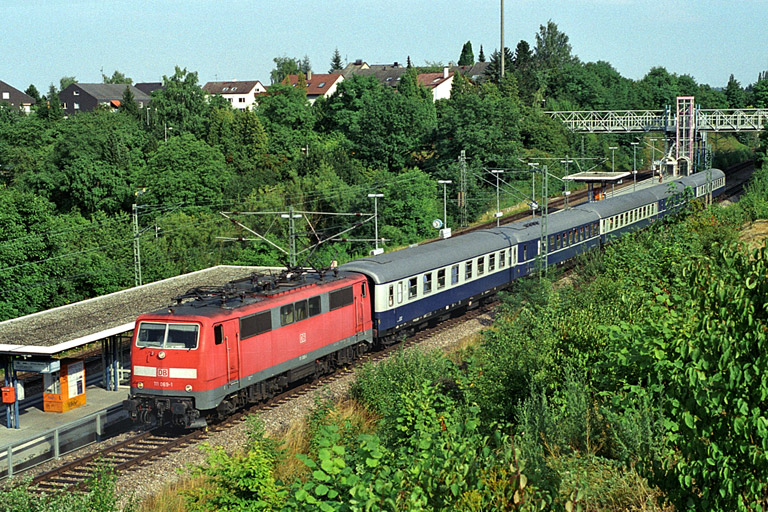 111 069 bei km 14,0 (Juli 2003)