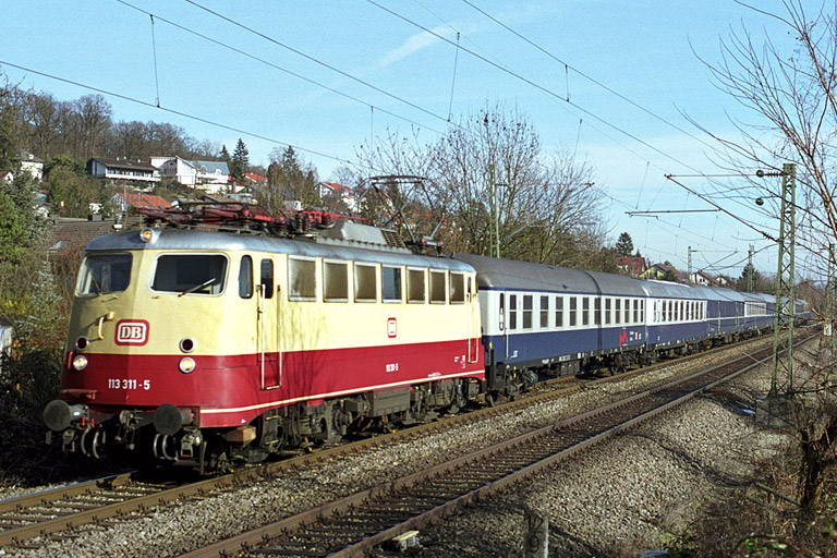 113 311 bei km 12,8 (Januar 2003)
