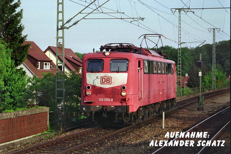 150 099 bei km 16,8 (Mai 2003)