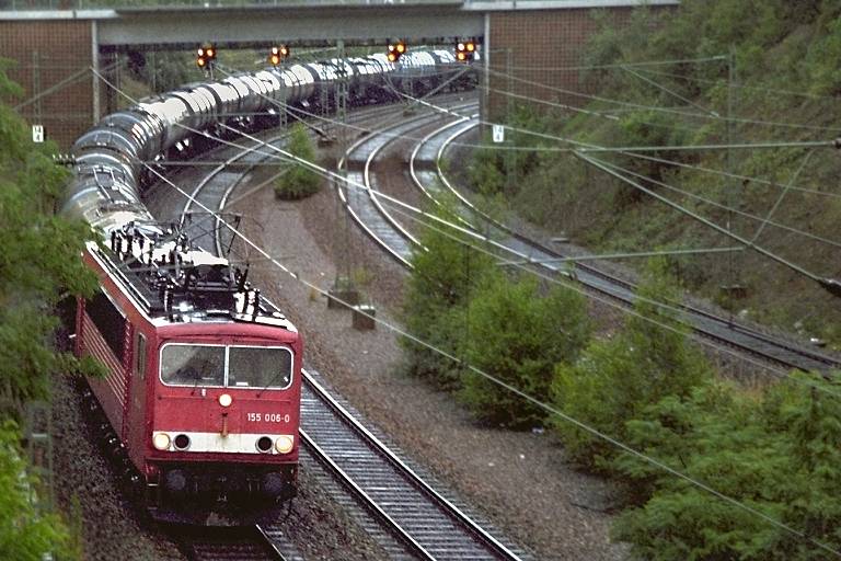 155 006 bei km 14,4 (Juli 2000)
