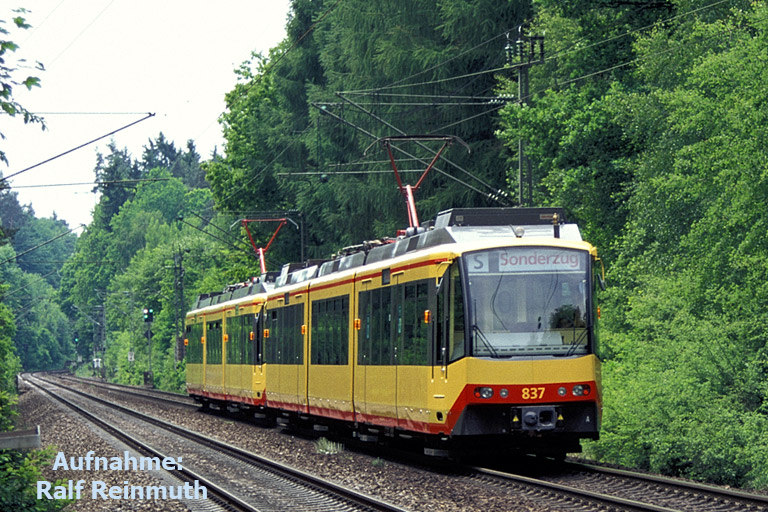 AVG-Stadtbahn bei km 18,2 (Sommer 1997)