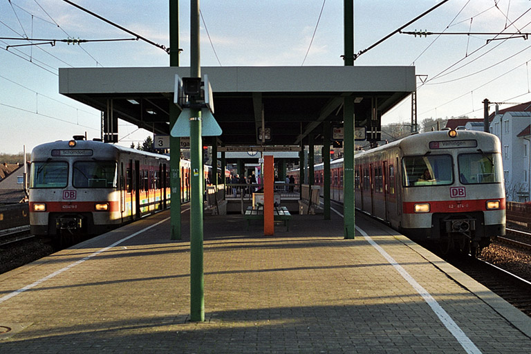 Baureihe 420 bei km 16,8 (Sommer 2002)