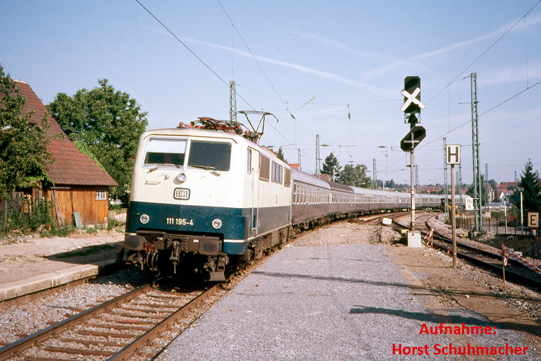 111 195 bei km 16,6 (August 1983)