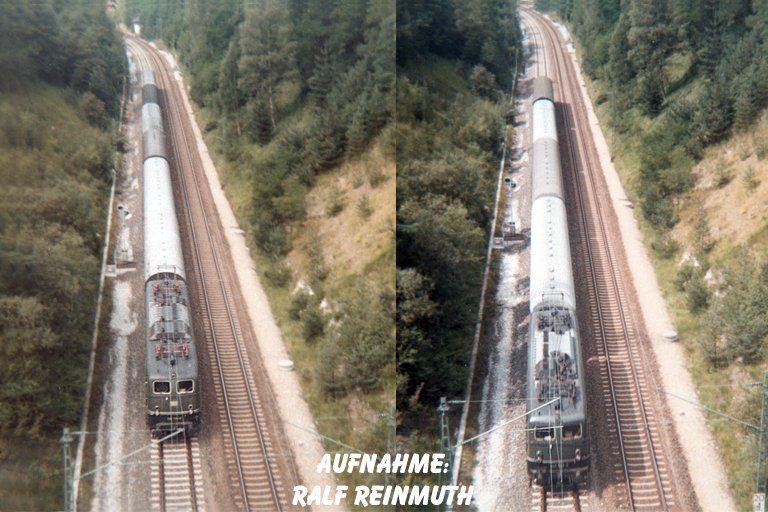 Baureihe 150 bei km 20,4 (1990er-Jahre)