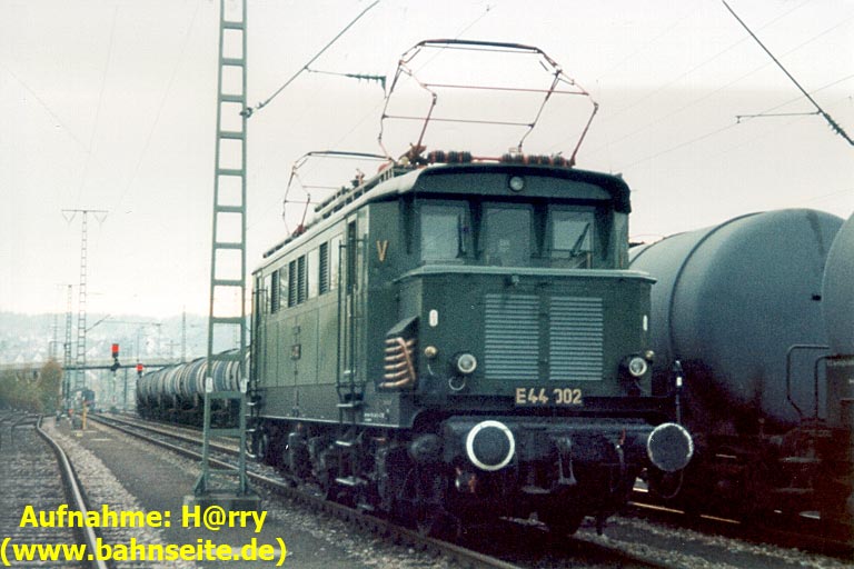 E44 002 bei km 15,8 (Juli 1996)