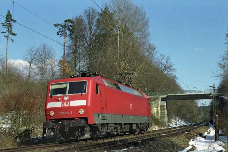 120 156 bei km 19,2 (Februar 2004)