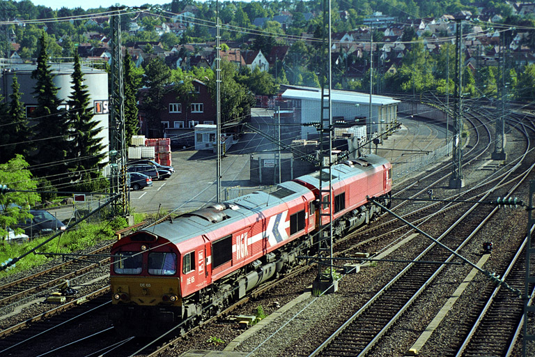 HGK DE 65 und DE 672 bei km 16,0 (Juni 2004)