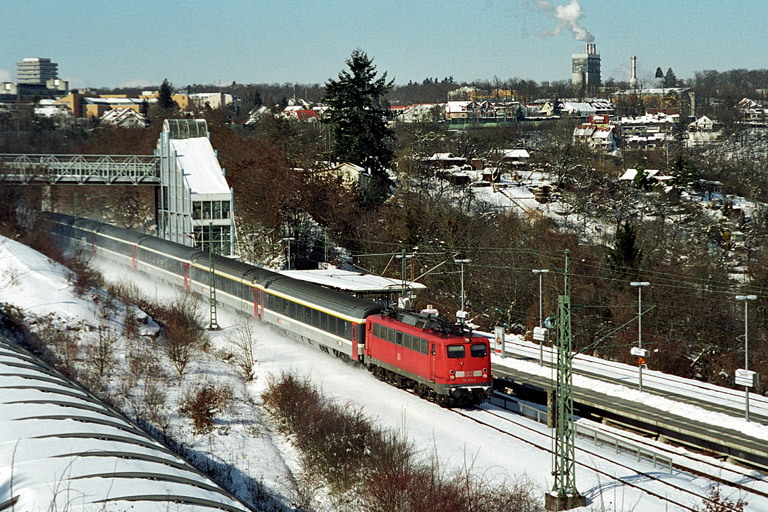Die BahnCharter-Lokomotive 110 205 (M&auml;rz 2005)