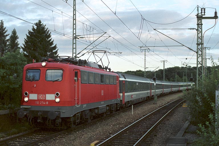 110 274 mit IC 380 bei km 16,8 (August 2005)
