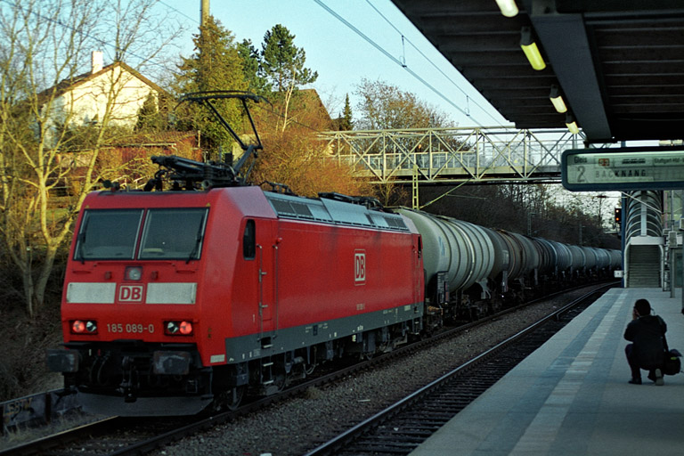 185 089 bei km 14,4 (M&auml;rz 2005)