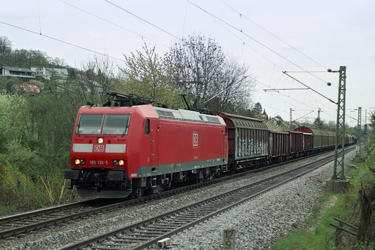 185 138 mit TC 44691 bei km 12,8 (April 2005)