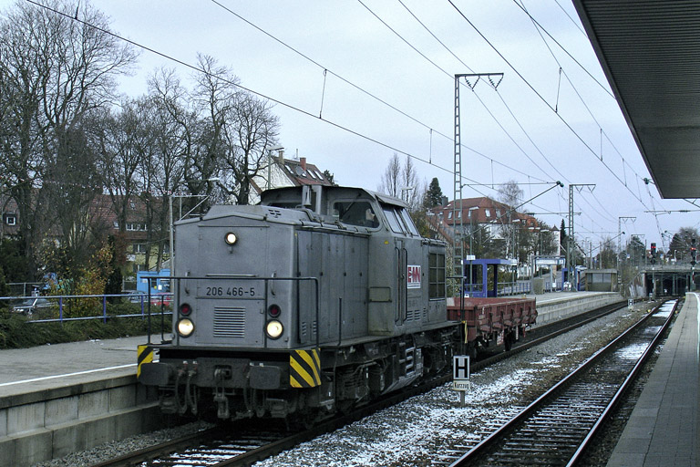 206 466 der EMN bei km 15,6 (November 2005)