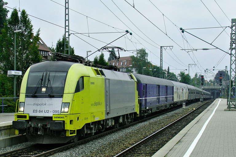 ES 64-U2 095 bei km 15,6 (August 2005)