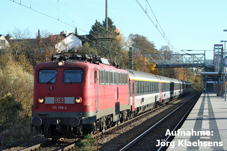 115 198 mit D 2800 bei km 14,2 (November 2006)