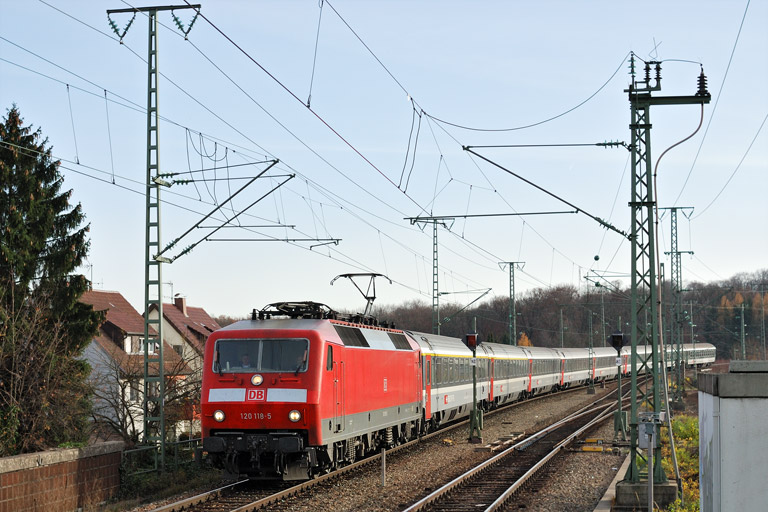 120 118 mit CIS 2800 bei km 16,8 (November 2006)