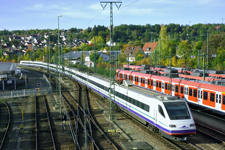 Cisalpino Baureihe ETR 470 als CIS 158 bei km 16,0 (Oktober 2006)