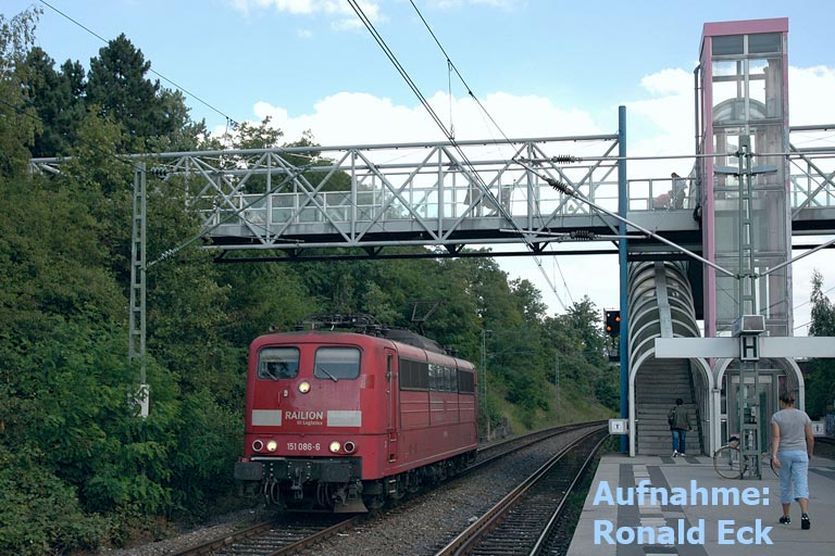 151 086 bei km 14,2 (Juli 2007)