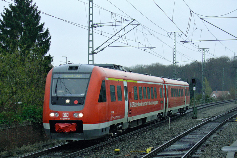 612 901/902 als ST 93570 bei km 16,8 (November 2007)