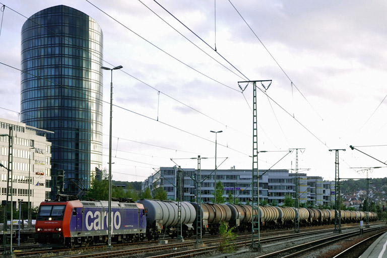 SBB Cargo 482 007 bei km 15,6 (September 2007)