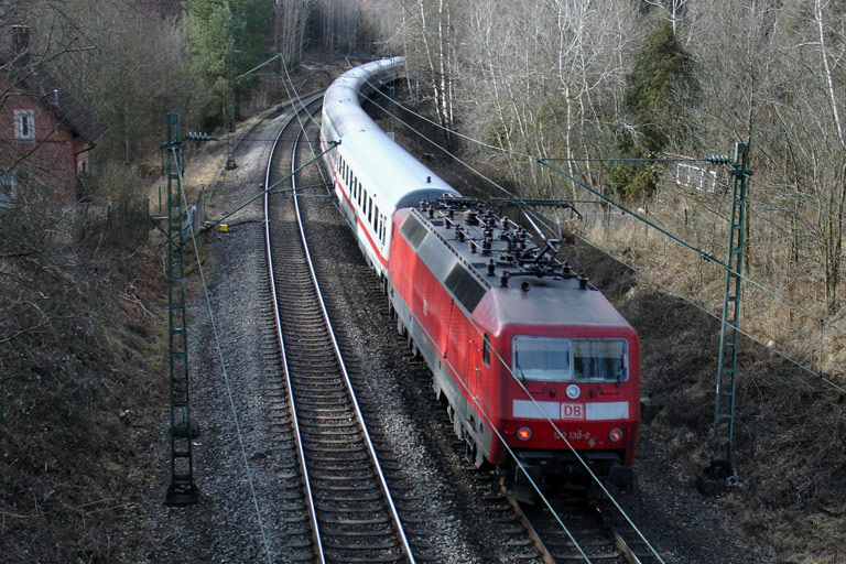 120 130 mit IC 2803 bei km 19,2 (Januar 2008)