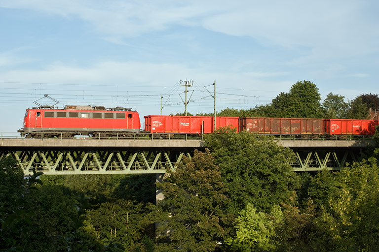 139 316 mit FZT 56173 bei km 14,6 (Juli 2008)