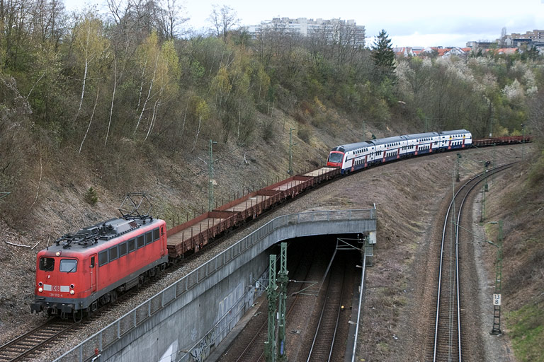 139 552 mit CFN 46331 bei km 13,8 (April 2008)