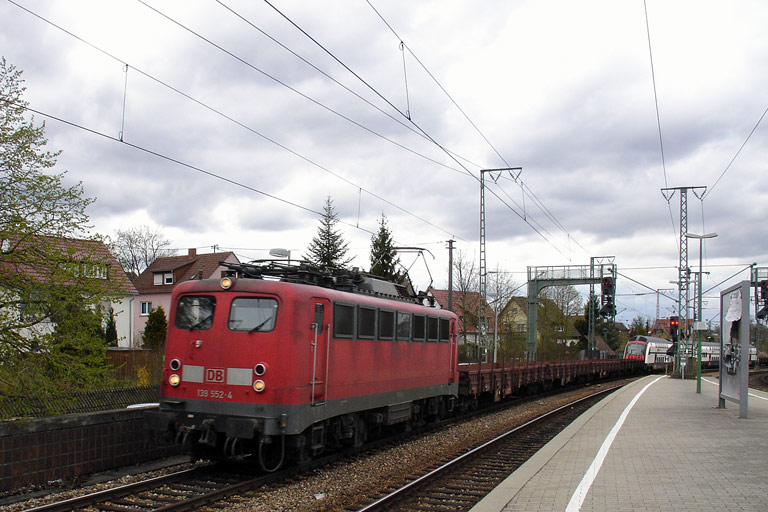 139 552 mit CFN 46331 bei km 16,6 (April 2008)