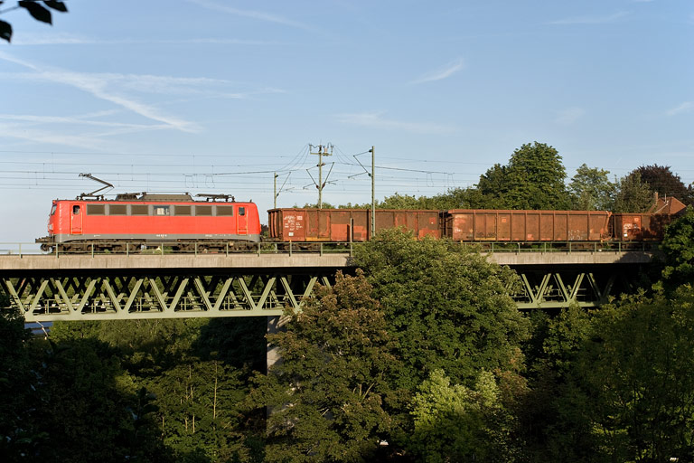 140 831 mit FZT 56173 bei km 14,6 (August 2008)