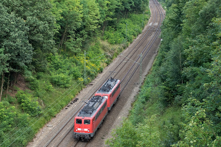 140 836 und 140 703 bei km 20,2 (August 2008)