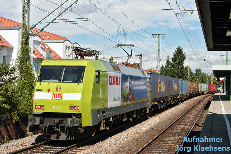 152 005 mit FE 45175 bei km 16,8 (August 2008)