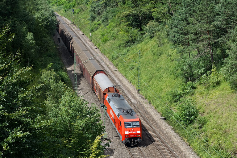 152 023 mit CSQ 60080 bei km 20,6 (August 2008)