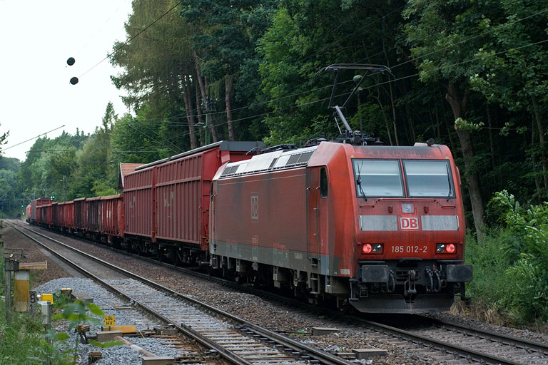 185 012 mit FZT 56173 bei km 17,8 (Juli 2008)