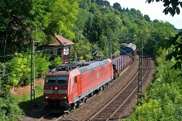 185 087 mit FE 45175 bei km 9,2 (August 2008)