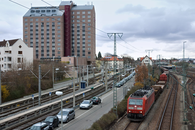 185 088 mit FE 45175 bei km 15,8 (M&auml;rz 2008)