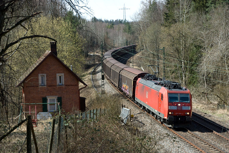 185 088 bei km 19,2 (M&auml;rz 2008)