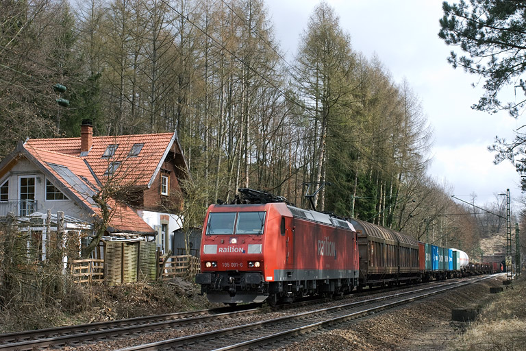 185 091 mit FE 45175 bei km 18,2 (April 2008)
