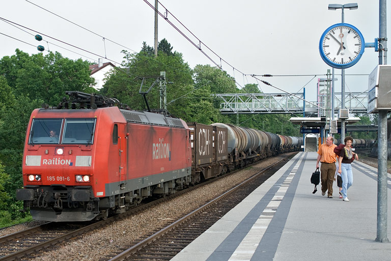 185 091 bei km 14,2 (Mai 2008)