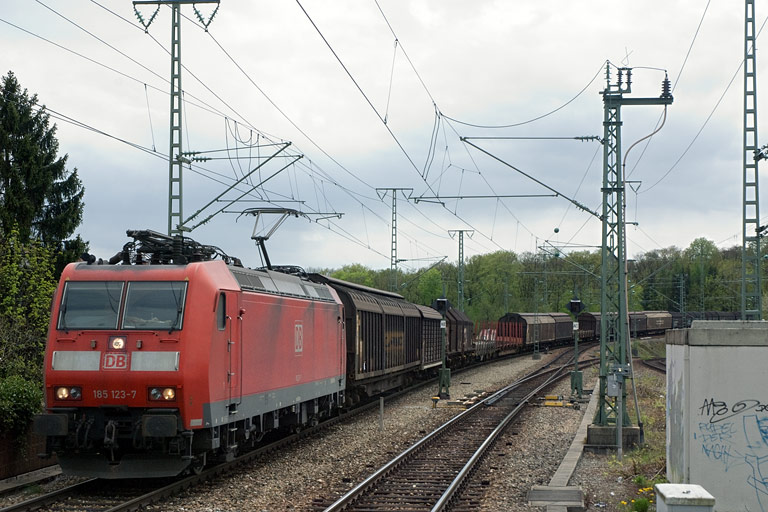 185 123 mit FE 44696 bei km 16,8 (April 2008)