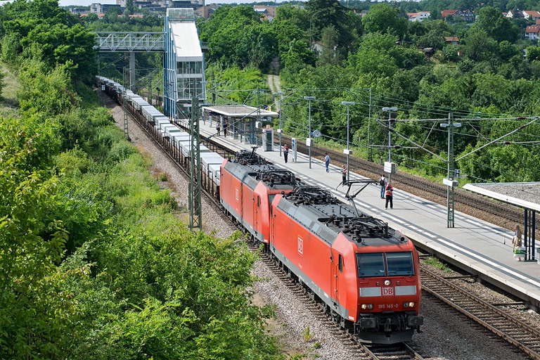 185 145 und 185 127 mit CFN 47595 bei km 14,2 (Juni 2008)