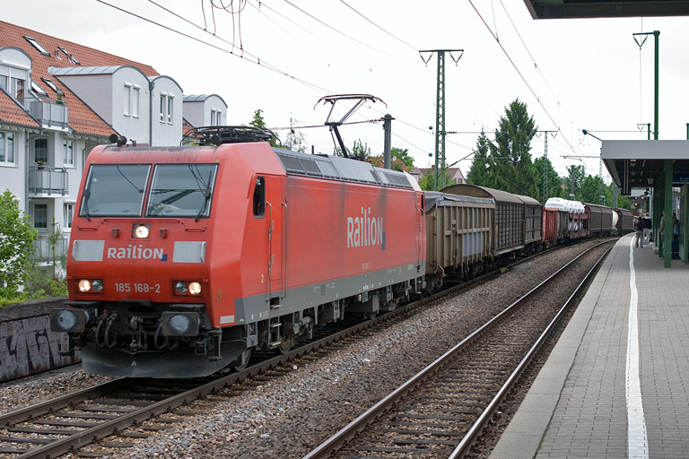 185 168 mit FE 44691 bei km 16,8 (Mai 2008)