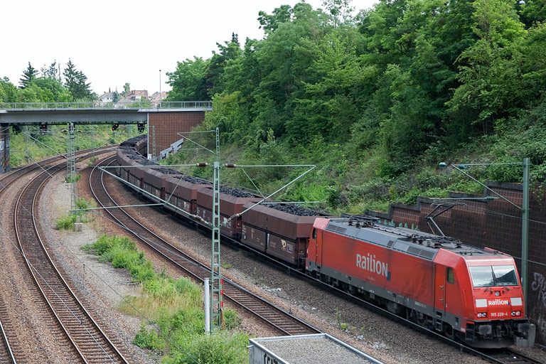 185 228 bei km 14,2 (Juni 2008)