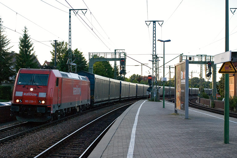 185 239 mit CS 61781 bei km 16,6 (Juli 2008)