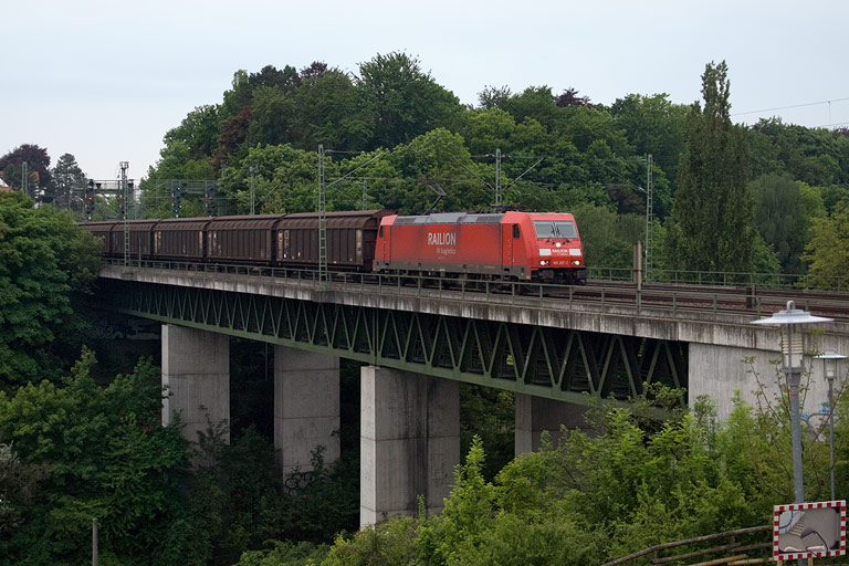 185 267 mit CS 49150 bei km 14,6 (Mai 2008)