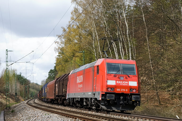 185 278 mit FE 45175 bei km 19,2 (April 2008)